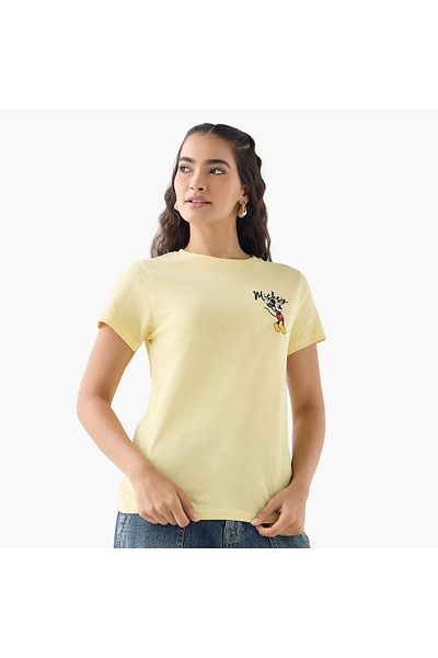SP Characters Mickey Mouse Embroidered T-shirt