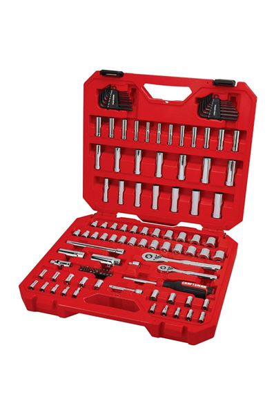 CraftSman مجموعة أدوات ميكانيكية SAE/مترية مكونة من 105 قطعة