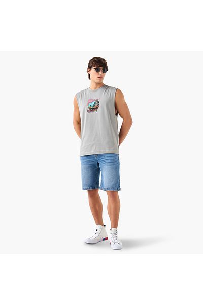 SP Characters Pink Floyd Print Sleeveless T-shirt