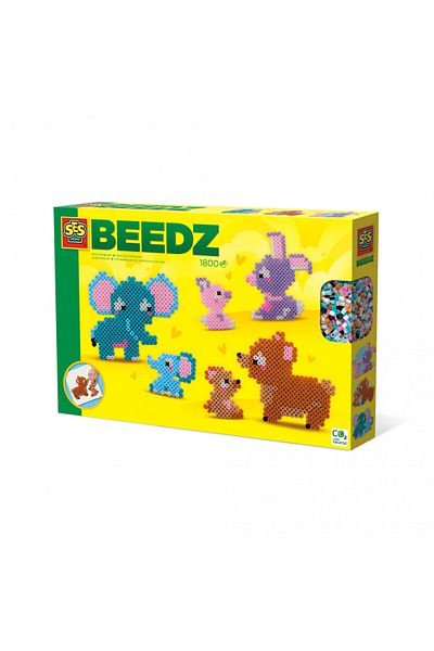 SES Creative Creative children's set - Zoo Beedz Animal Iron-on Beads