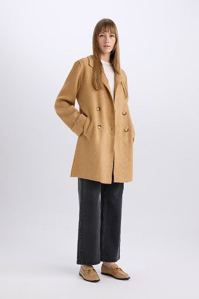 DeFacto Oversize Wide Fit Double Breasted Closure Button Pocket Jacket 3131943