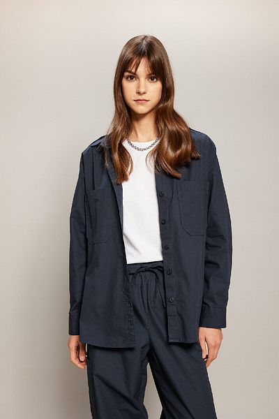DeFacto قميص تونيك بأكمام طويلة من Poplin Relax - C2145ax24sp