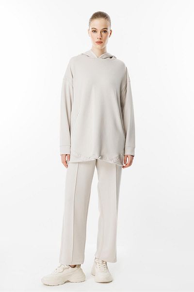Ghisa Hooded Suit Stone