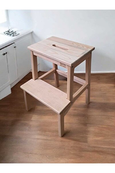 sjs ahşap Ahşap Basamaklı Tabure