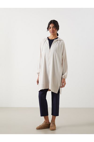 LC Waikiki Übergroße Damen-Tunika mit Kapuze