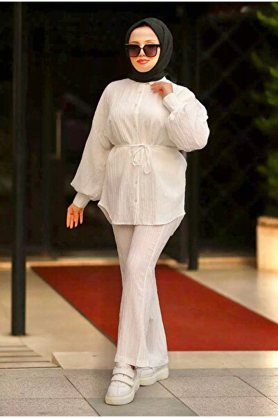 ECESSAMODAM Σετ Lara με διπλό κορδόνι με κουμπιά