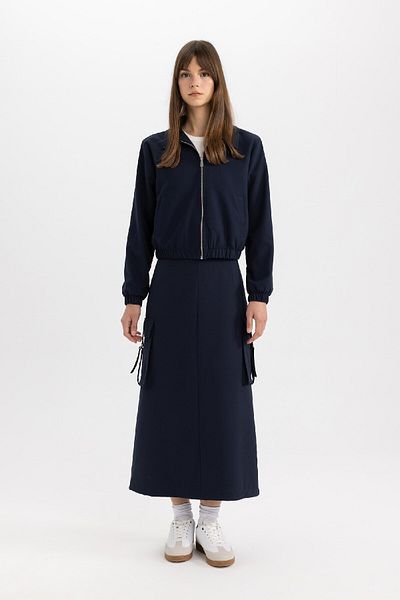 DeFacto Cargo Pocket Maxi Skirt C4197AX24SP