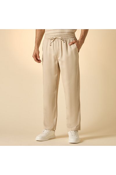 Iconic Relaxed Fit Pants with Drawstring Closure and Pockets