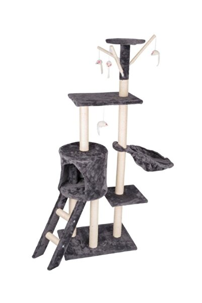 COMFORTPET Cat scratching post with bed, multi-level, 140 cm