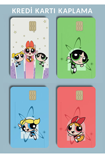 One Little Happiness 4 bucăți autocolant de piele pentru carduri de credit Po...