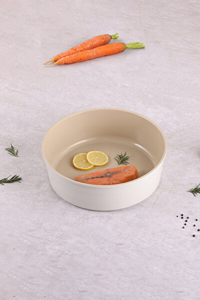 NEOFLAM Fika Ceramic Coated Aluminum Cast Round Baking Tray - 26 cm