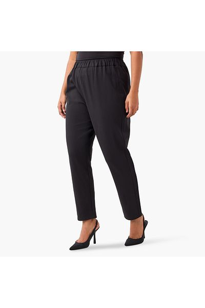 Ulla Popken Plus Size Ulla Popken Elasticated Waist Pants
