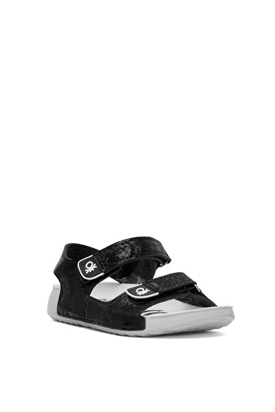 United Colors of Benetton Black Kids Sandals - Bn-1421
