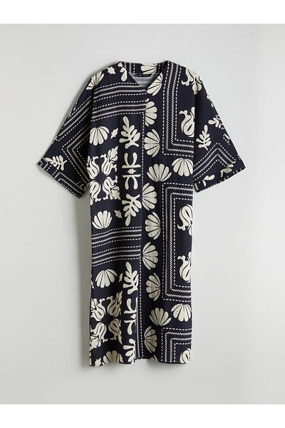 LC Waikiki Oversize šaty se vzorem do V