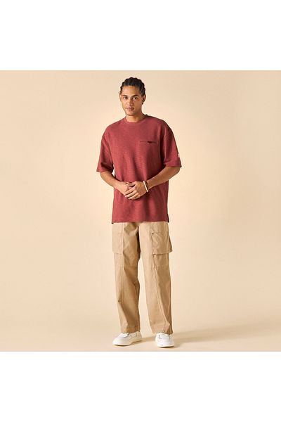 Lee Cooper Checked Cargo Pants with Drawstring Closure