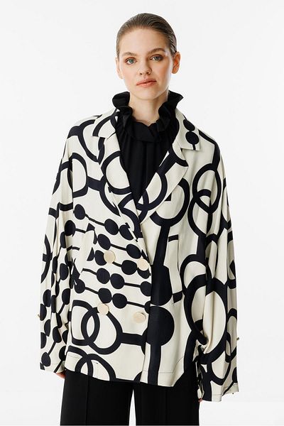 Ghisa Suit Ecru Black