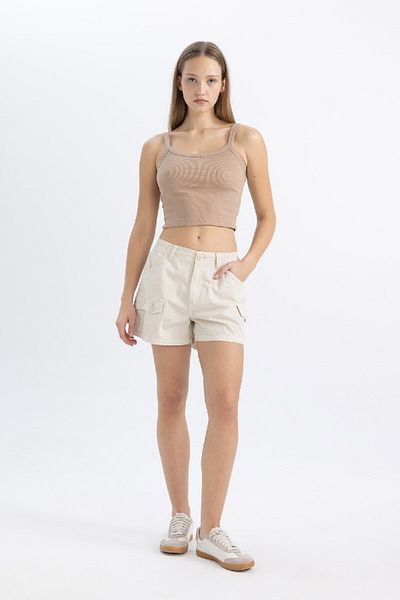 DeFacto Cool Fitted Corded Camisole Basic Athlete B0563Ax24Sm