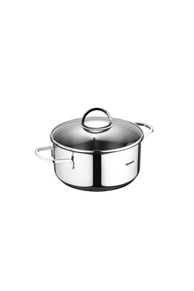 Bergner Pot Set With Lids 6 Pcs Stainless Steel Cookware Classic