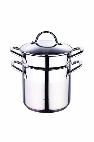 Bergner Stainless steel steamer with lid 20 cm Gourmet