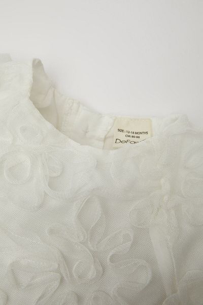 DeFacto Kurzarm-Tüllkleid für Mädchen C2399A524SM
