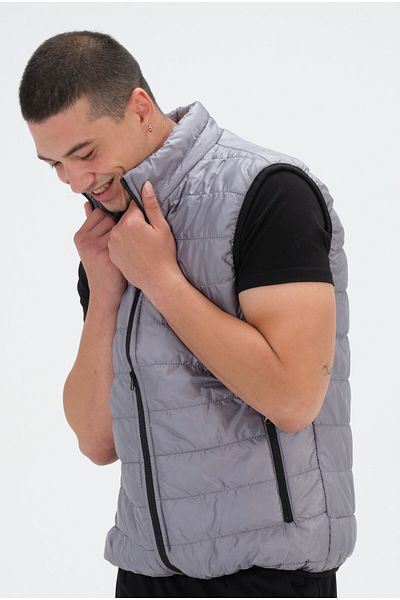 Mascarano Stand Collar Slim Fit Puffer Vest