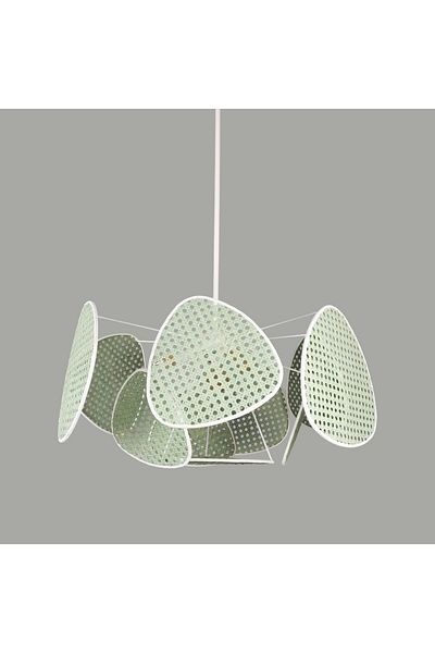 Mylamp Green Cloud Natural Hazeran - 75X35 Cm, 9+1 and 3+1 with Lampholders 30 cm