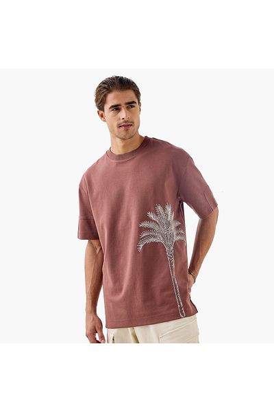 Lee Cooper Palm Tree Print T-shirt