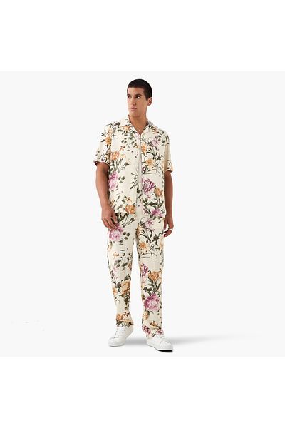 Iconic Iconic All-Over Floral Print Pants with Pockets