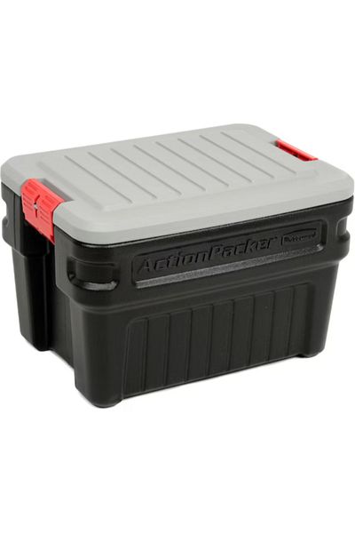 RUBBERMAID ActionPacker Sturdy Plastic Stackable Storage Tote Box 90.8 Liter