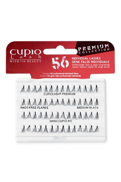 Cupio Premium Individual False Eyelashes - Medium