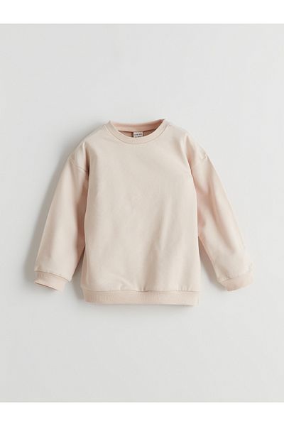 LC Waikiki Crew Neck Baby Girl Sweatshirt and Pants Set of 2