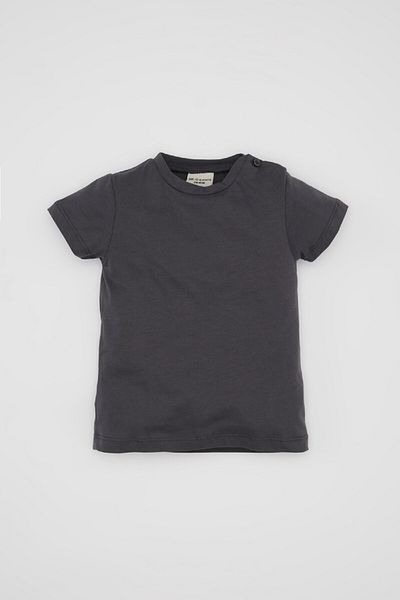 DeFacto 3-Piece Muslin Set for Baby Boy - Short Sleeve T-Shirt, Salopet and Hat C4362A524Sm