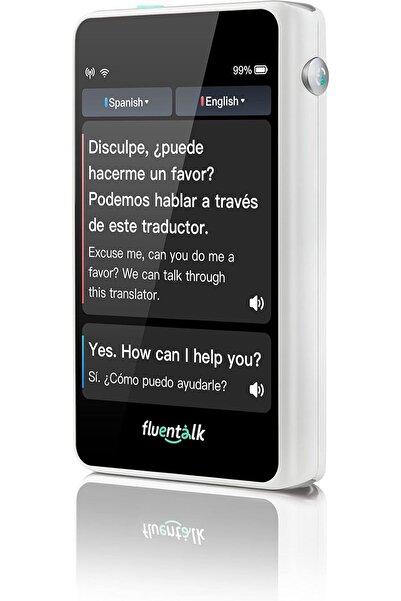 Fluentalk T1 Mini Çeviri Cihazı , 40 Dil Desteği, Kablosuz ve Bağlantısız