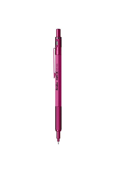 Scrikss Matrix 0.5mm Mechanical Pencil Metallic Pink - Transparent Case