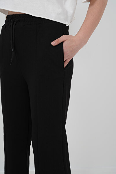 HayKids Момичешки джогър панталон с цепка от двойна прежда