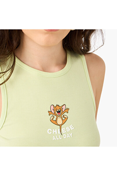 SP Characters Tom And Jerry Print Sleeveless T-shirt