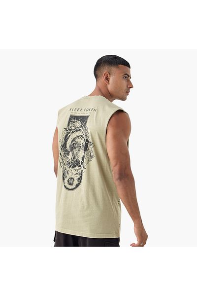 SP Characters Graphic Print Sleeveless T-shirt