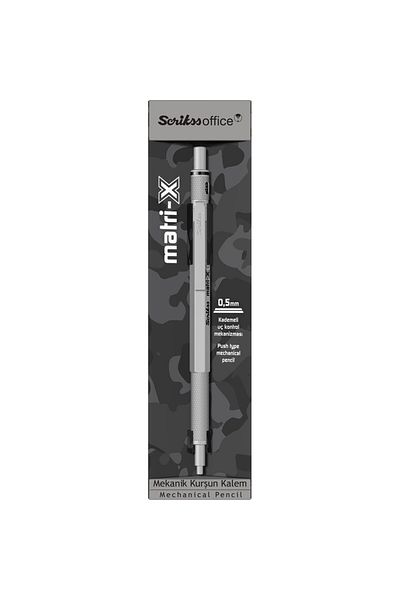 Scrikss Matrix 0.5mm Mechanical Pencil Light Gray - Transparent Case