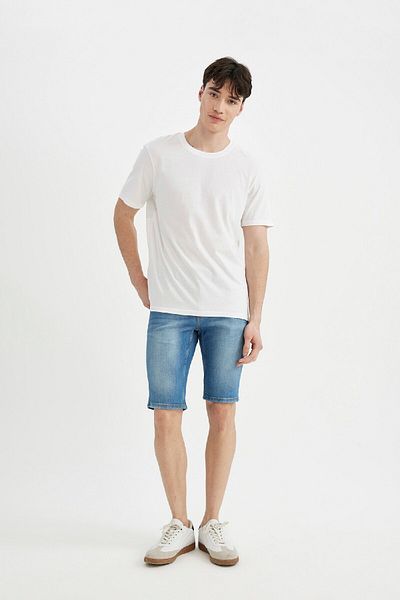 DeFacto Skinny Fit Jean Bermuda Σορτς A4803ax24sm
