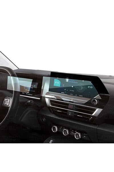 ael-tech Citroen C4 Suv, C4 X 2021-2024 Compatible Digital Instrument and Navigation 9H Nano Screen Protector Set of 2