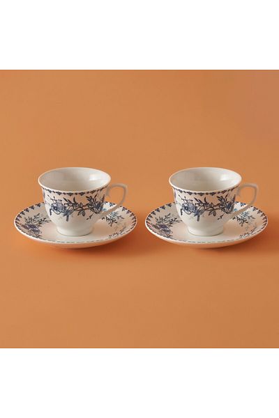 Bella Maison Bleu Blanc Set of 2 Coffee Cups Blue (90 Cc)