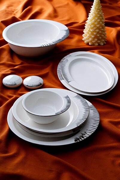 ACAR Sherry Silver 6 Kişilik 29 Parça Yemek Takımı