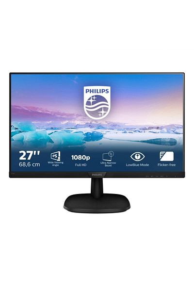 Philips Monitor LED IPS Philips 27 inch, Full HD, Display Port, Negru, 273V7QJAB/00