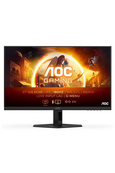Aoc Monitor Gaming IPS, FHD, 180Hz, 1ms, 0.5ms, HDR10, Boxe HDMI, DisplayPort, Negru
