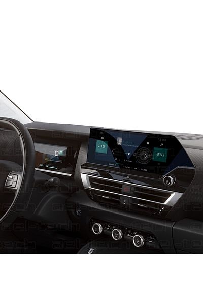 ael-tech Citroen C4 Suv, C4 X 2021-2024 Compatible Digital Instrument and Navigation 9H Nano Screen Protector Set of 2