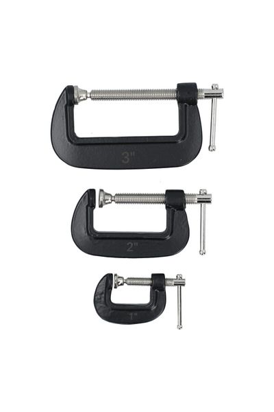 ACE 3-Piece C-Clamp Set 1/2/3inch