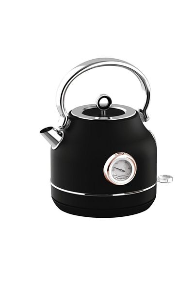 Berlinger Fierbător electric cu termometru, colecția Black Rose, 1,7 litri