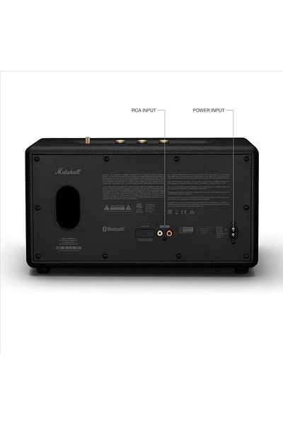 Marshall Marshall Stanmore III Wireless Stereo Speaker, Bluetooth 5.2, RCA Input, Room-Filling Sound – Black