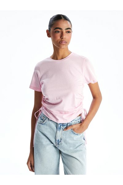 LC Waikiki Damen-T-Shirt mit Rundhalsausschnitt