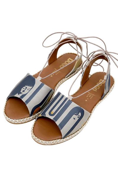 Dogo Women's Vegan Leather Multicolor Lace-Up Sandals - Love Long Hair Design